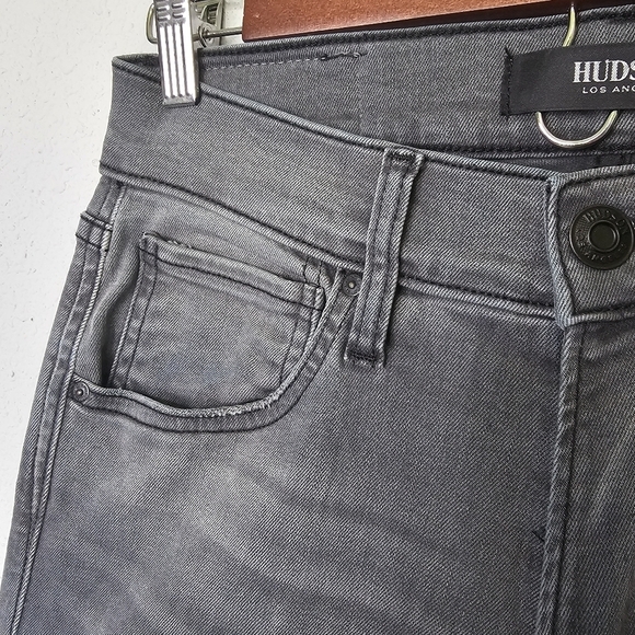 Hudson Blake Slim‎ Straight Leg Jeans Voss Gray Men 28 - Picture 6 of 15